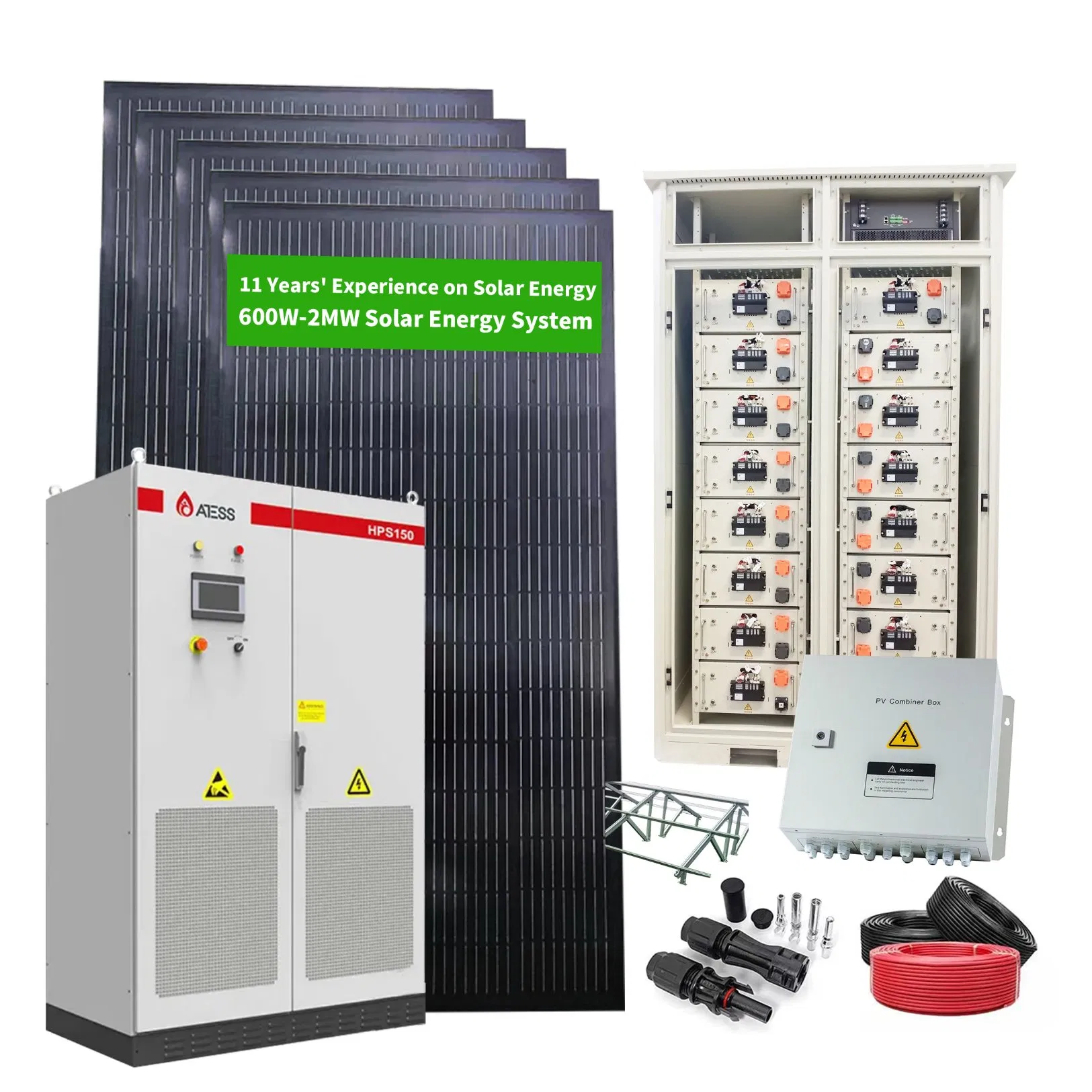 دورات طويلة 20kw طاقة شمسية هجينة مع 10kwh مجموعة بطارية كاملة