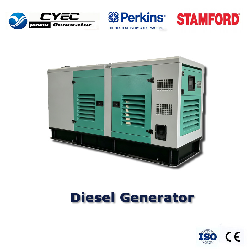 مولد ديزل بيركنز 20kVA 50kVA 100kVA مجموعة مولدات ديزل صامتة ATS 50Hz احتياطي تجاري