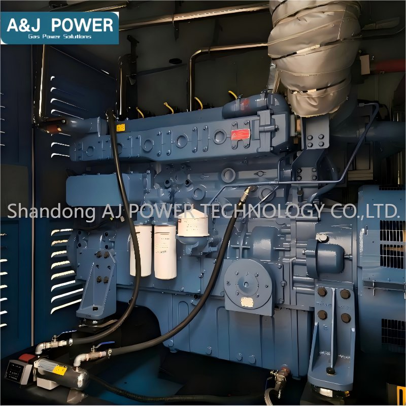 700kw 50Hz 1500rpm مولد غاز طبيعي مزدوج الوقود LNG CNG LPG محرك يوتشاي مولد الطاقة 3 مرحلة غاز طبيعي ميثان خالي محرك غاز محطة الطاقة
