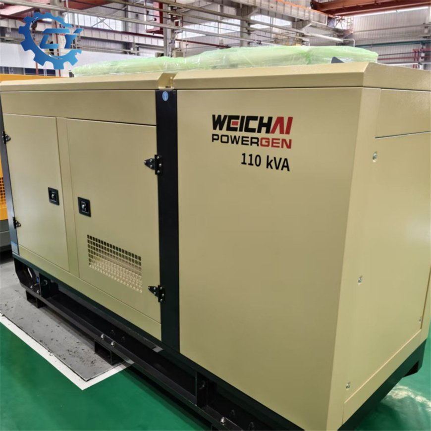 طاقة احتياطية مثالية 110kVA مجموعة مولدات ديزل ويشاى للمباني الصناعية