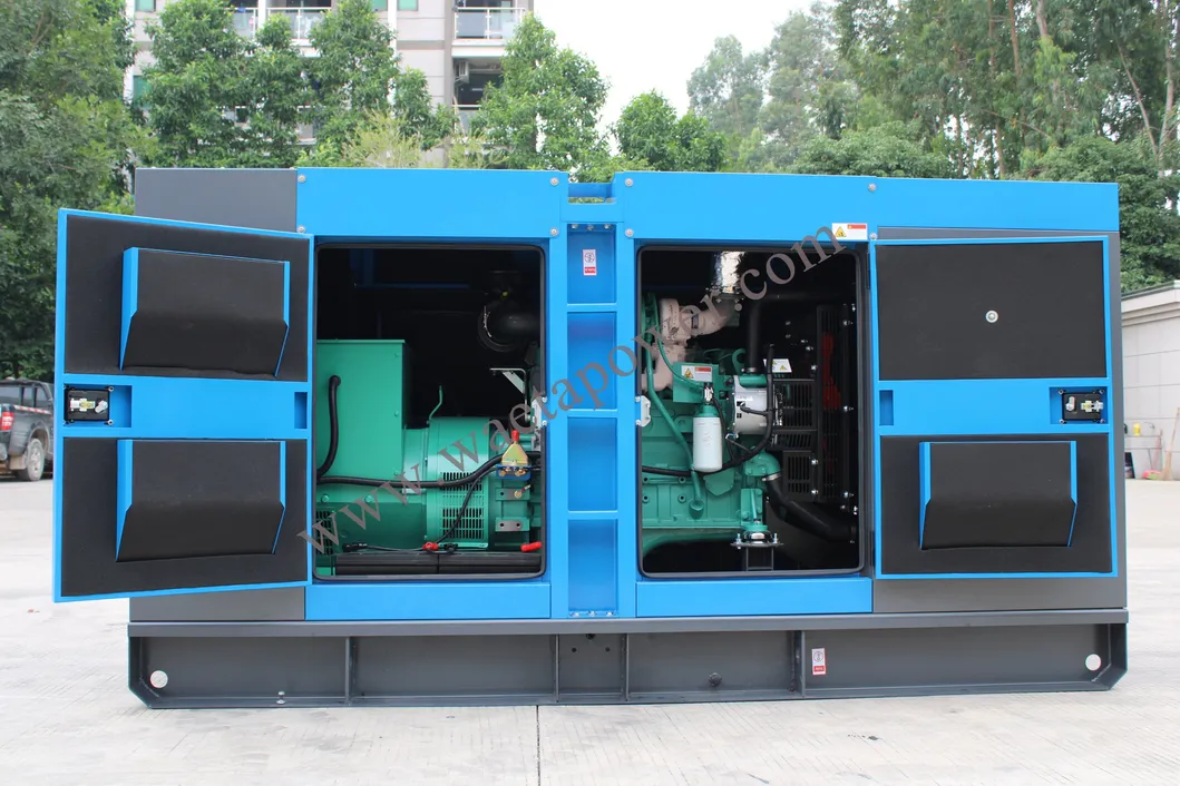 50/60Hz 1500rpm مولد طاقة مزدوج الوقود غاز ديزل مولد صامت نوع مفتوح مجموعة مولدات مغلفة في صناديق خشبية