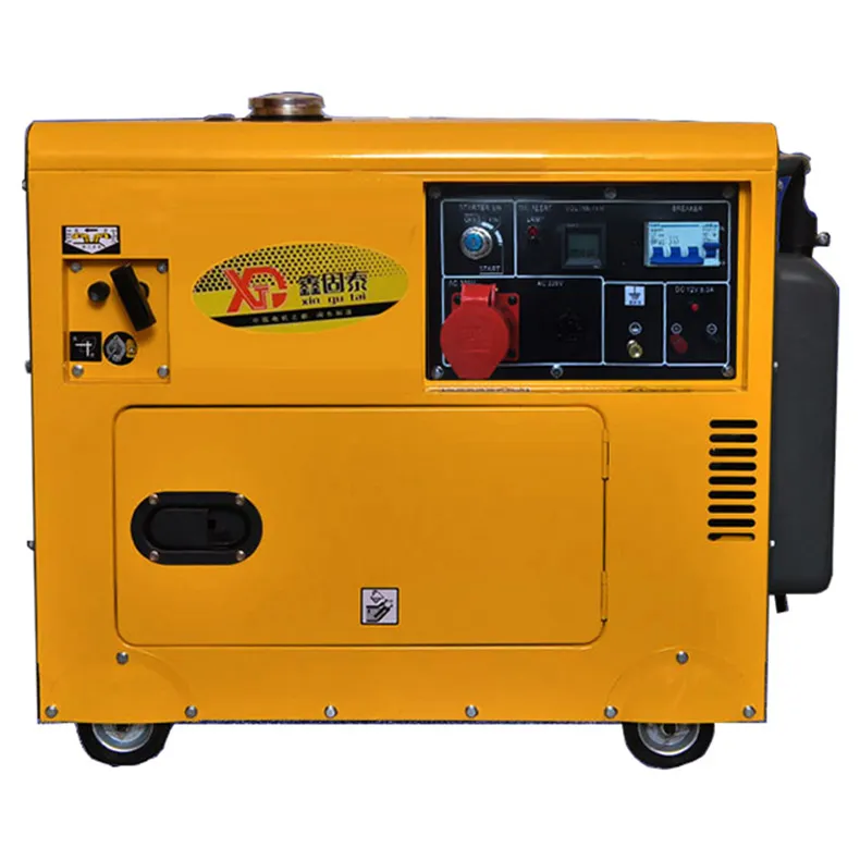 مولد كهربائي صامت محمول يعمل بالغاز 5kw 10kw مجموعة مولدات كهربائية صغيرة