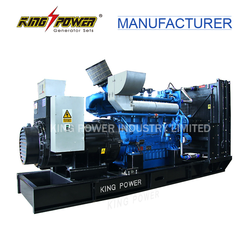 محرك نوع تبريد الماء 560kw 700kVA مجموعة مولدات الديزل