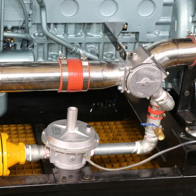 مولد غاز طبيعي محمول عالي الكفاءة 150kw لتوفير الطاقة