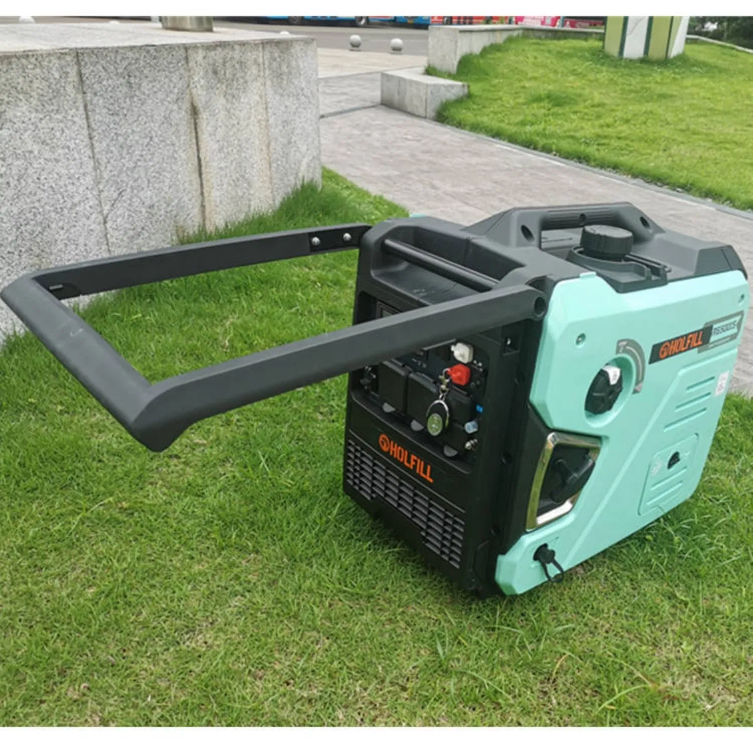 مولد عاكس مزدوج الوقود بدء كهربائي بدء عن بُعد 2 كيلووات 3kw 3.5kw 4000W 5kw مولد بنزين وغاز البترول المسال محمول منزلي مبرد بالهواء صغير صامت