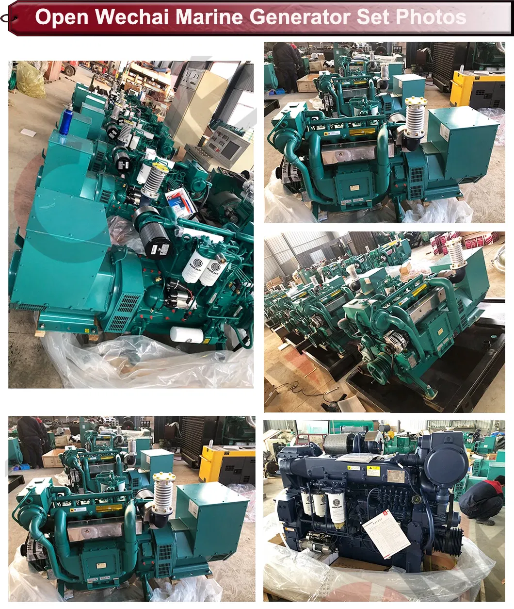 58kw 60kw 63kw10HP نوع مفتوح 4bt 6bt 6 أسطوانة داخلية عدادات بحرية أصلية لمجموعة مولدات ويشاي لمحركات الديزل للبيع بسعر
