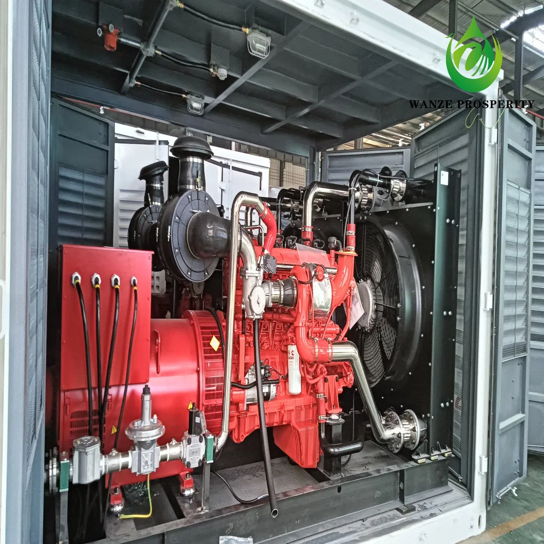 1300kw محطة معالجة مياه الصرف الصحي / مجموعة مولدات غاز البيوجاز