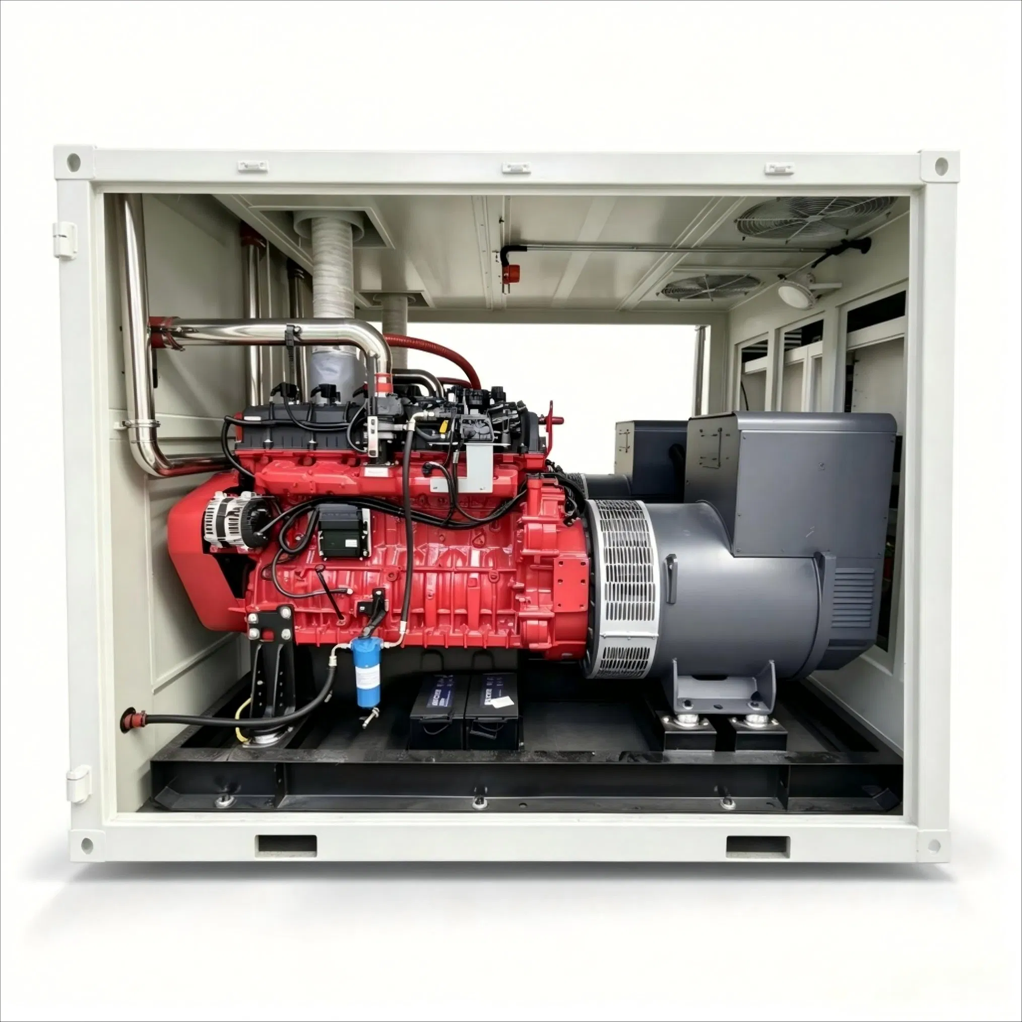 4X300kw مجموعة مولدات الغاز الطبيعي المعبأة من كامك لتوليد الطاقة الصناعية