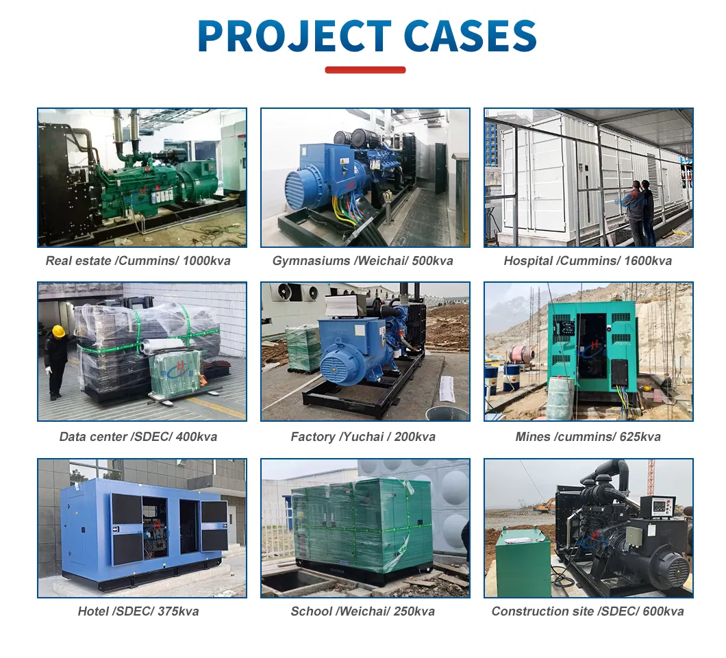 كفاءة عالية في استهلاك الوقود Hc500s1 500kVA مجموعات مولدات البحرية Sdec