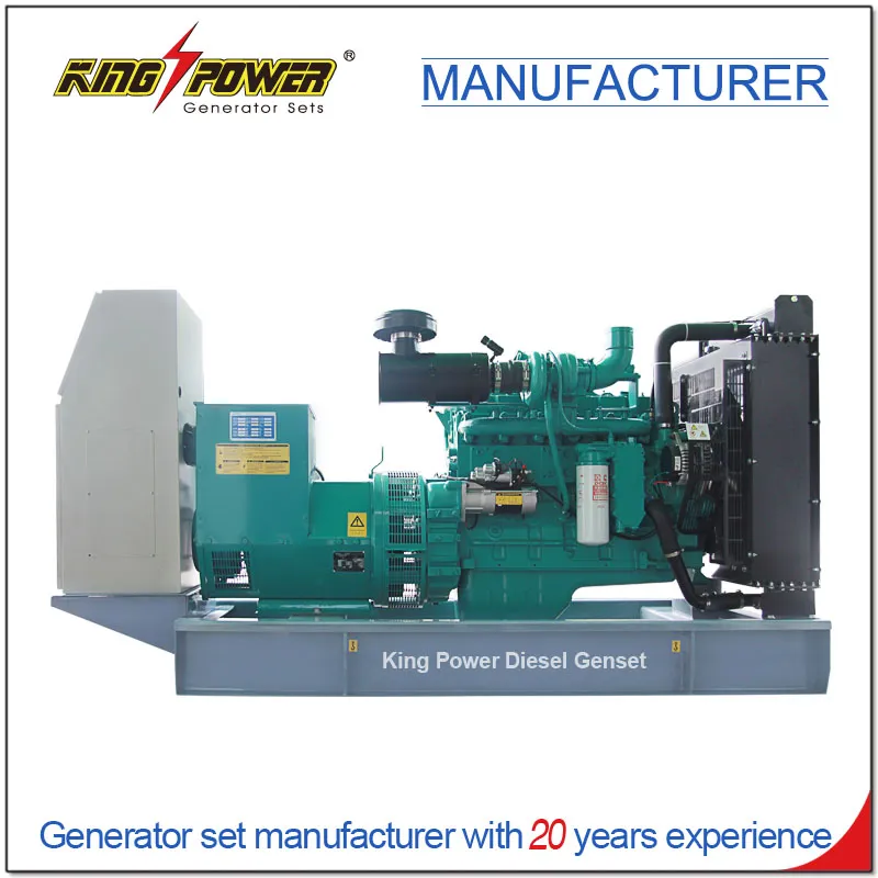 محرك نوع تبريد الماء 560kw 700kVA مجموعة مولدات الديزل