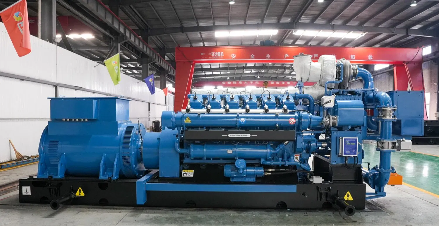 خيمة مقاومة للانفجار 1500kw مجموعة مولدات الغاز الحيوي للمناطق الخطرة
