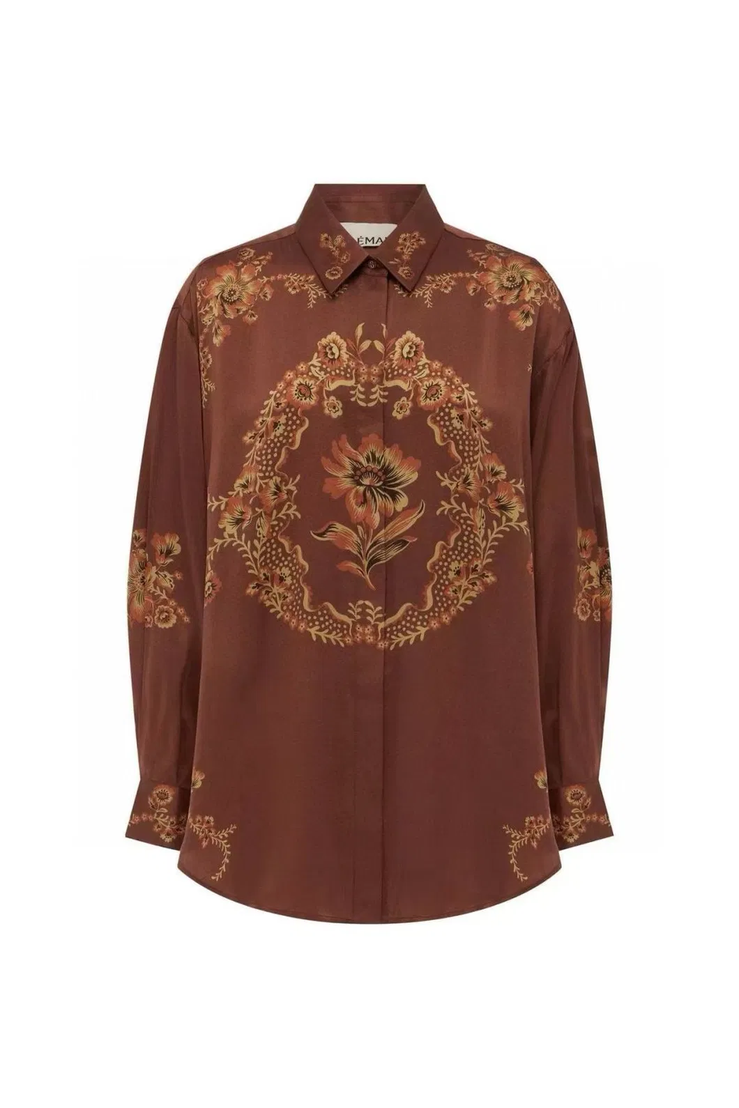 Conjunto de camisa casual de ajuste holgado con estampado floral retro y pantalones de pierna ancha, hecho a medida, diseño lujoso - vestido de fiesta para ocasiones especiales