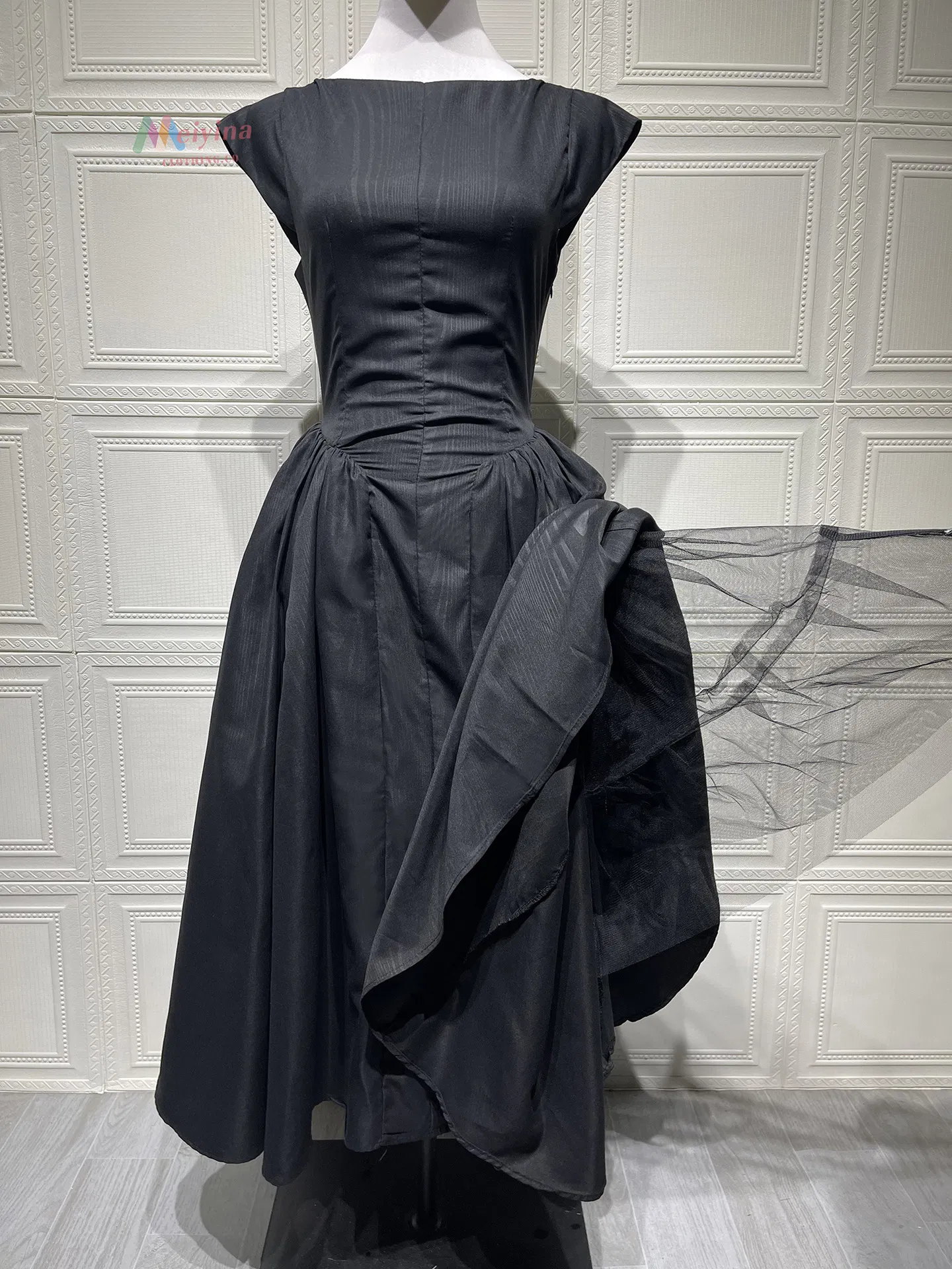 Vestido de verano sin mangas de estilo francés elegante para mujeres