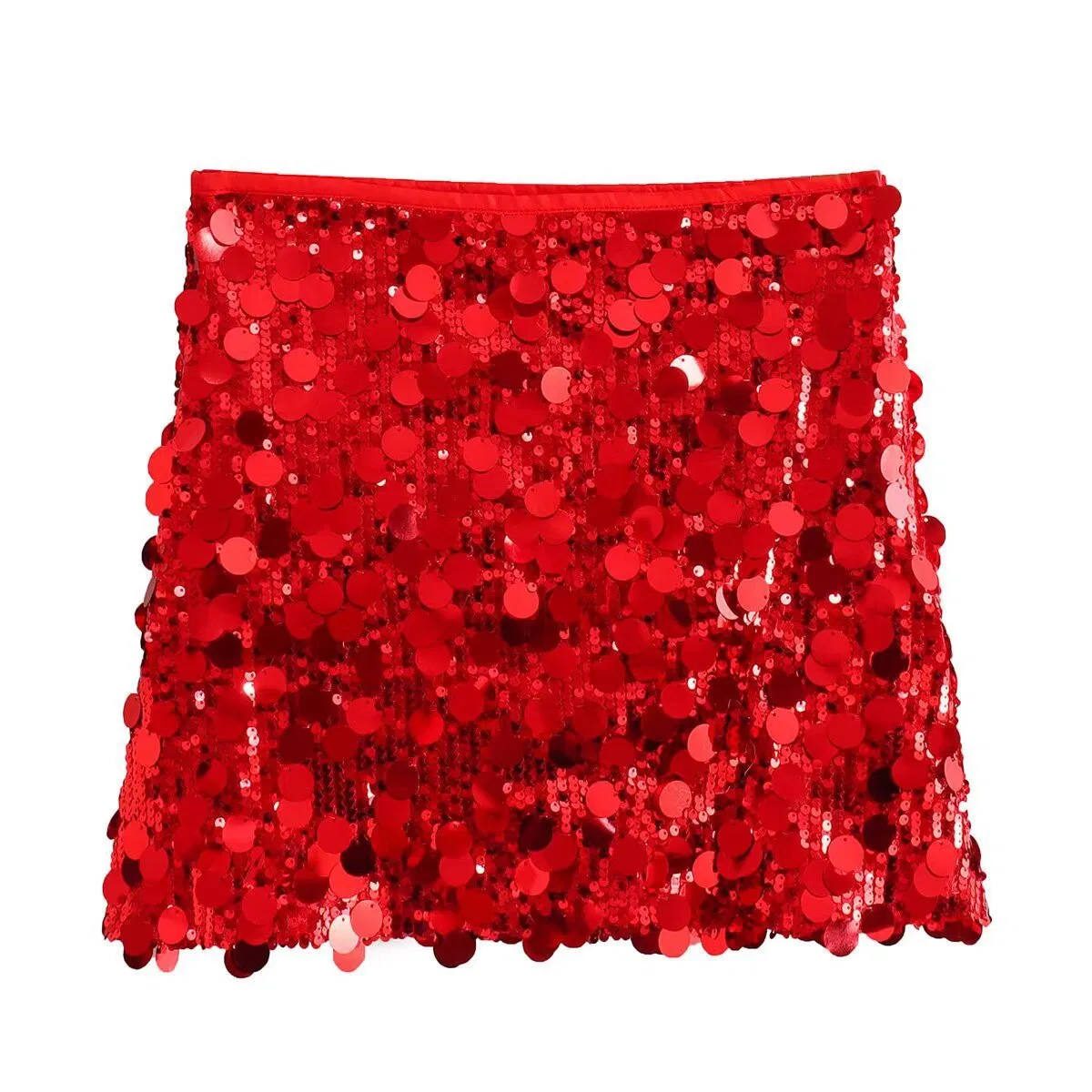 Falda mini de lentejuelas para mujeres, ropa de fiesta brillante, elegante estilo francés, falda de moda, vestido para mujeres, fábrica de personalización OEM ODM al por mayor