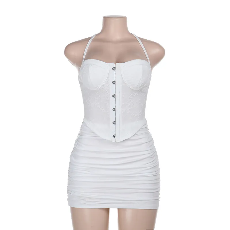 Vestido mini sin mangas de satén para mujer de verano, vestido ajustado de dama para discoteca