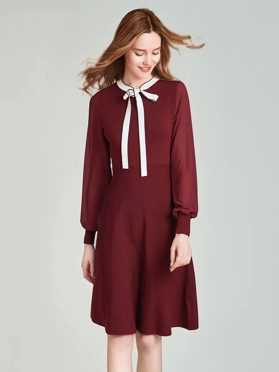 Vestido casual elegante de chifón