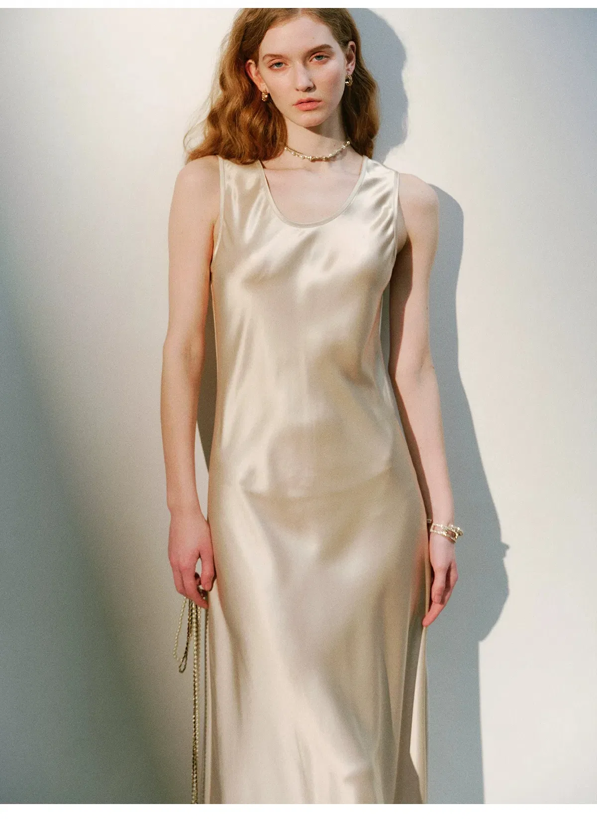 Detalle Vestido Satén Doble Cara