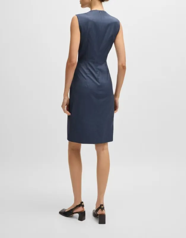 Vestido de traje sin mangas elegante para mujeres profesionales, vestido casual