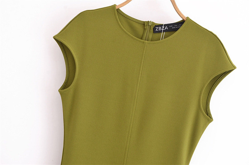 Vestido Casual para Mujeres Nuevo Vestido de Primavera para Estilo Europeo y Americano de Mujeres Sin Mangas Diseño Slim de Temperamento Niche