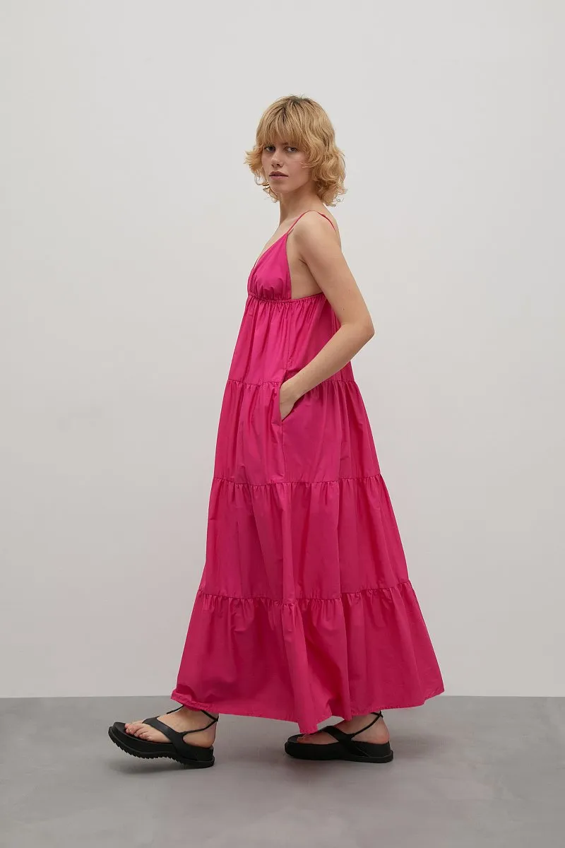 Vestido de una pieza elegante de playa para mujeres, con tirantes de bambú, moda femenina al por mayor