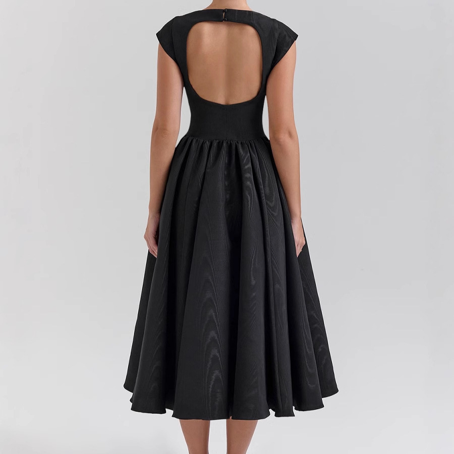 Vestido de verano sin mangas de estilo francés elegante para mujeres