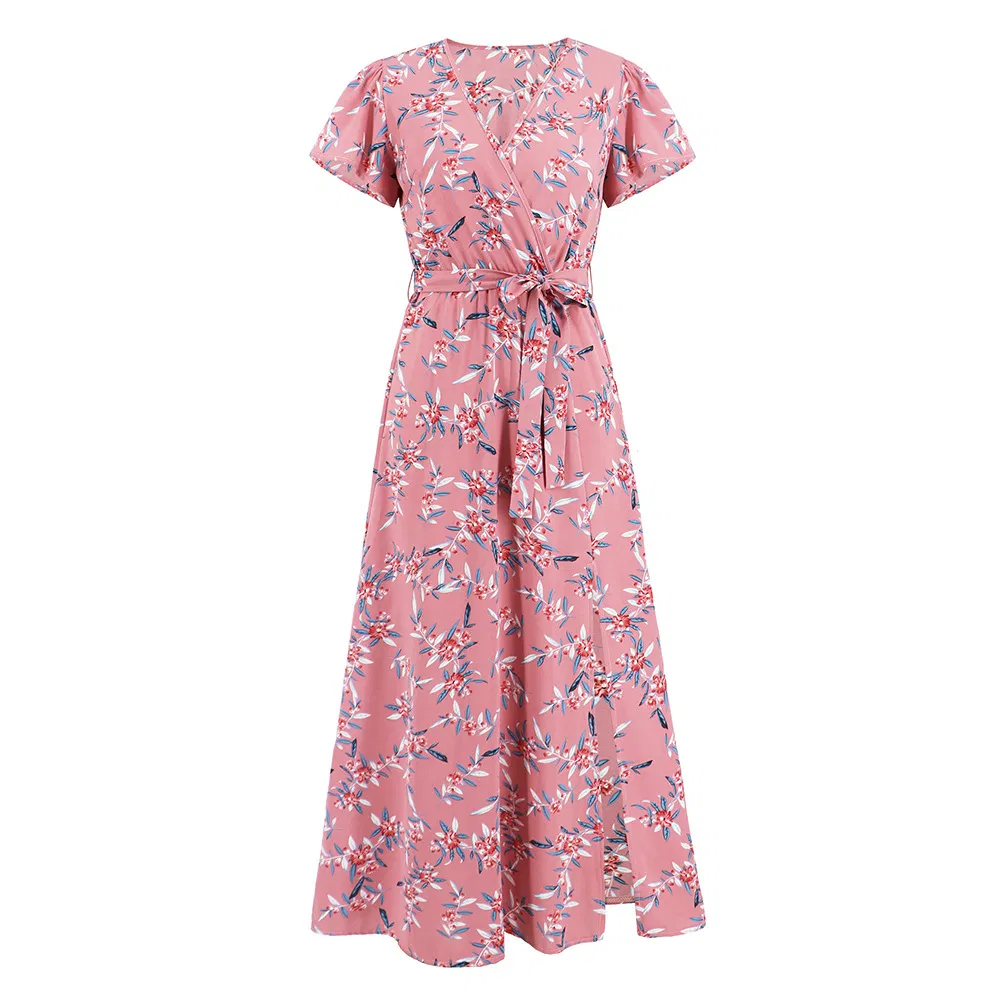Vestido suelto de playa diario de verano para mujeres