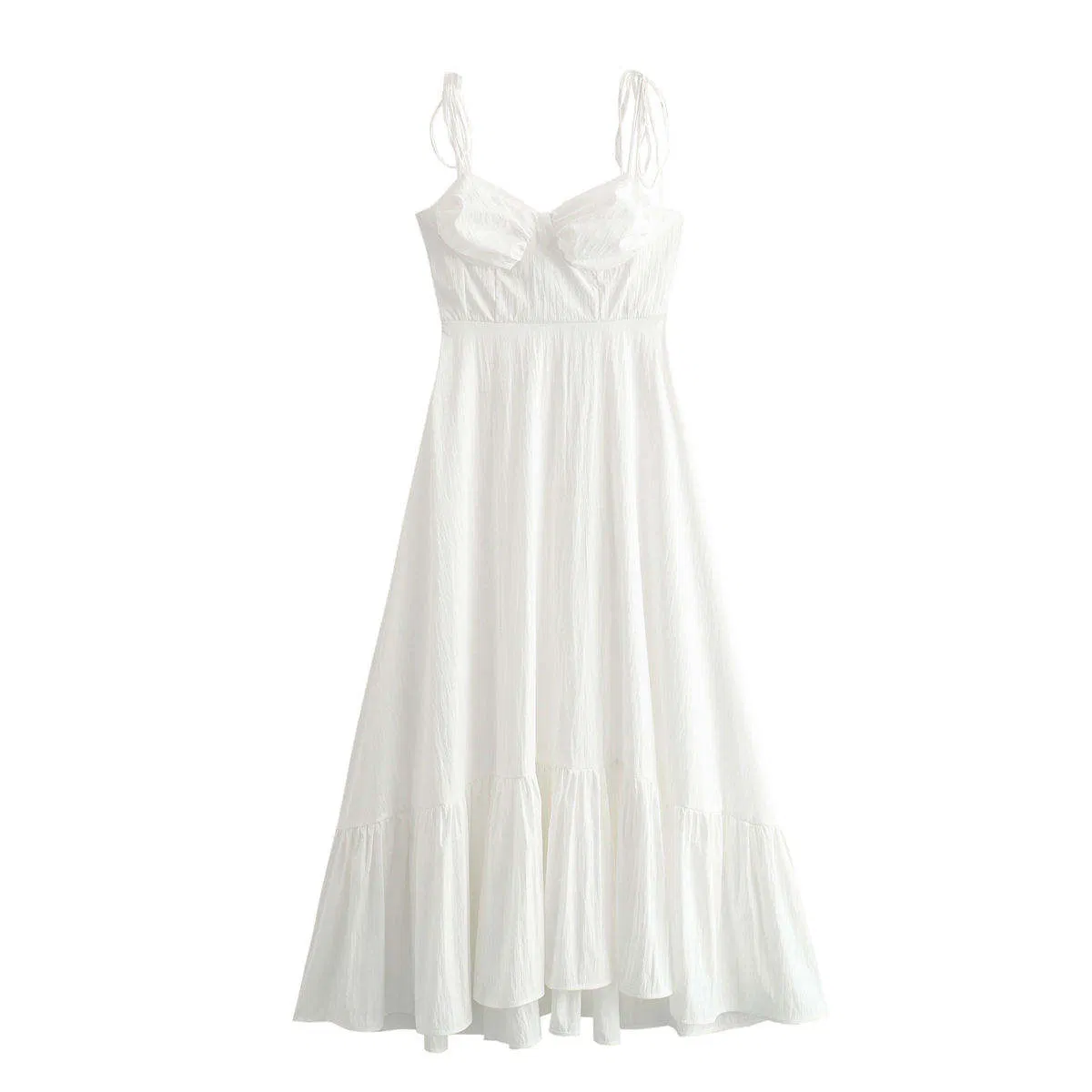 Mujeres Nueva Moda Chic Serie Laminada Decorativa Popelín Vintage Sin Mangas Vestidos Femeninos