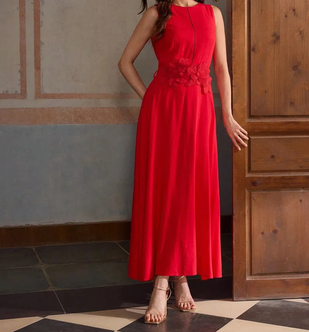Vestidos midi lisos de moda de verano