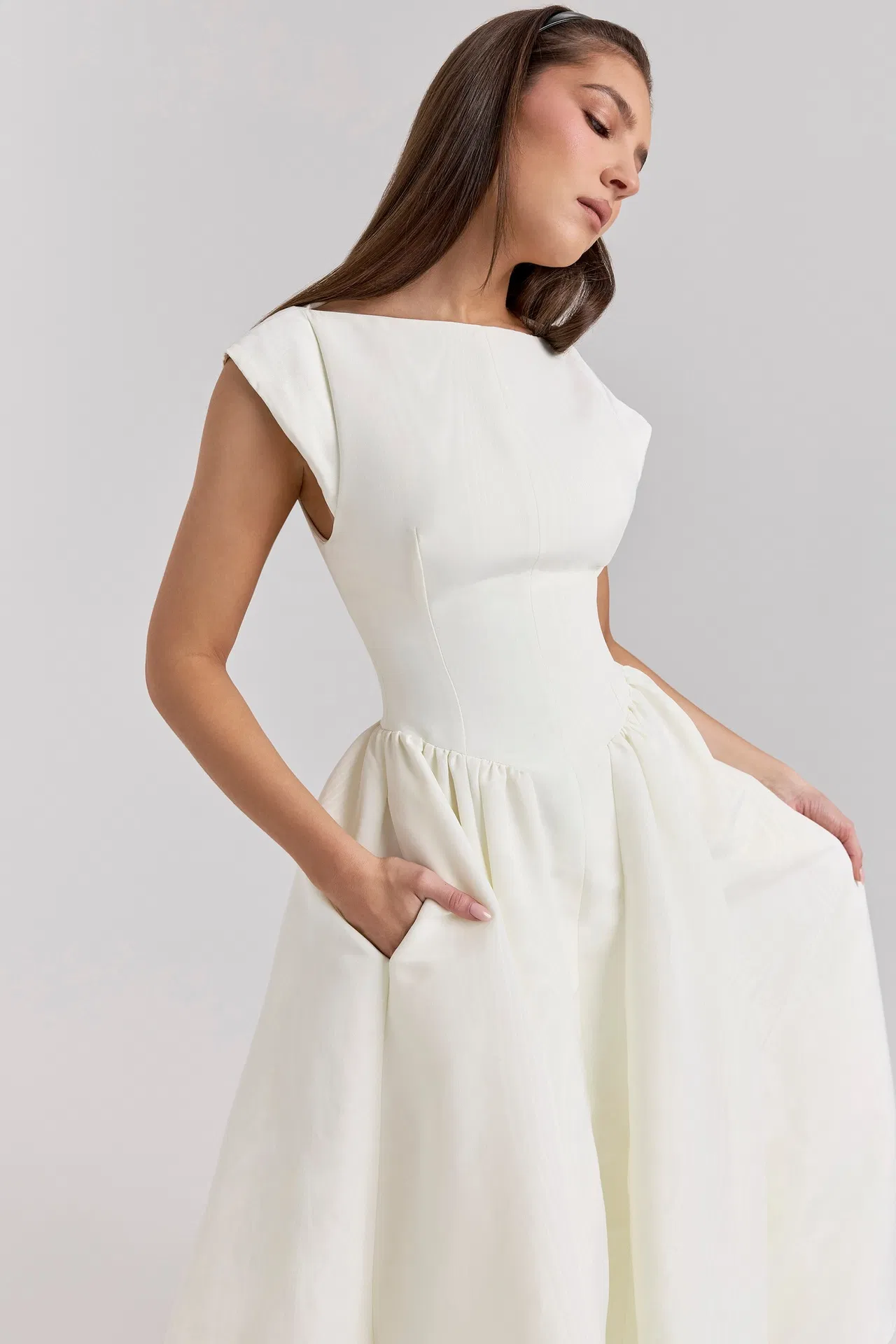 Vestido de verano sin mangas de estilo francés elegante para mujeres