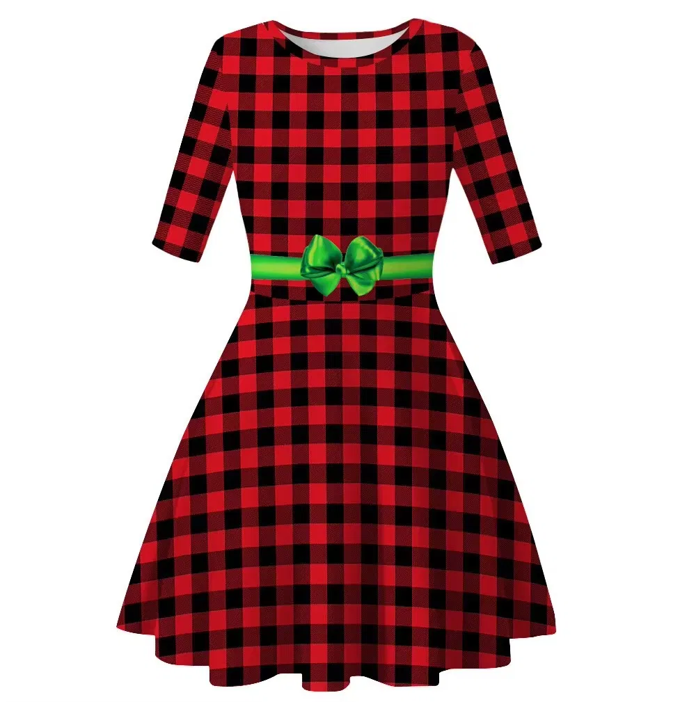 Ajuste y diseño vestido de navidad