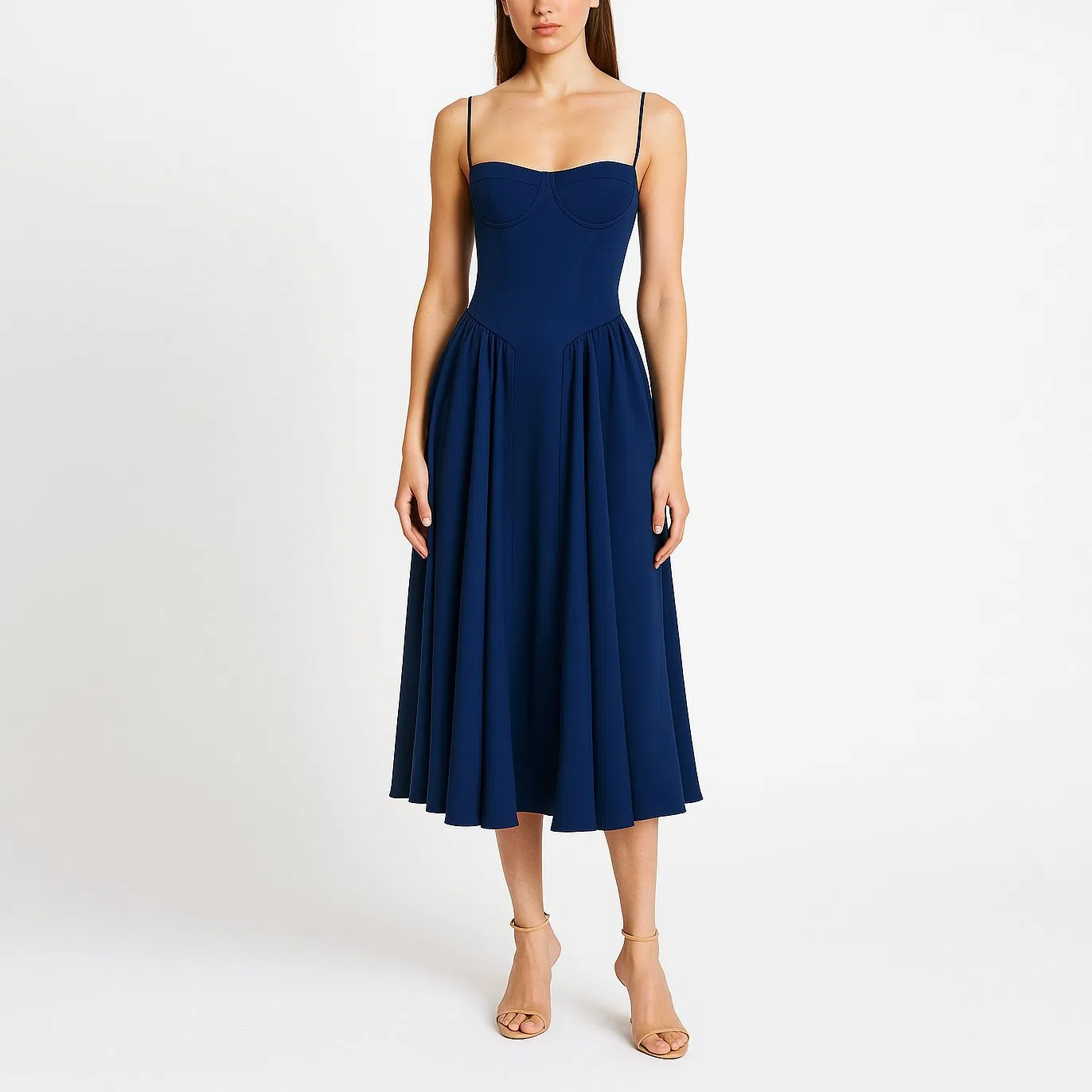 Vestido casual elegante hecho a medida para el uso diario de mujeres