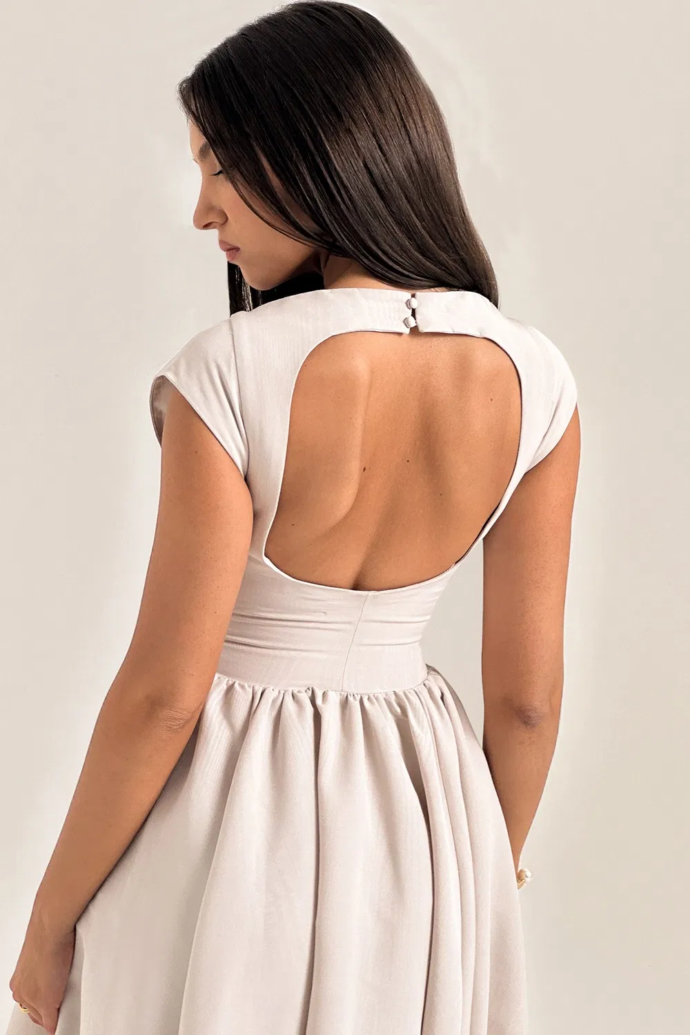 Vestido de verano sin mangas de estilo francés elegante para mujeres