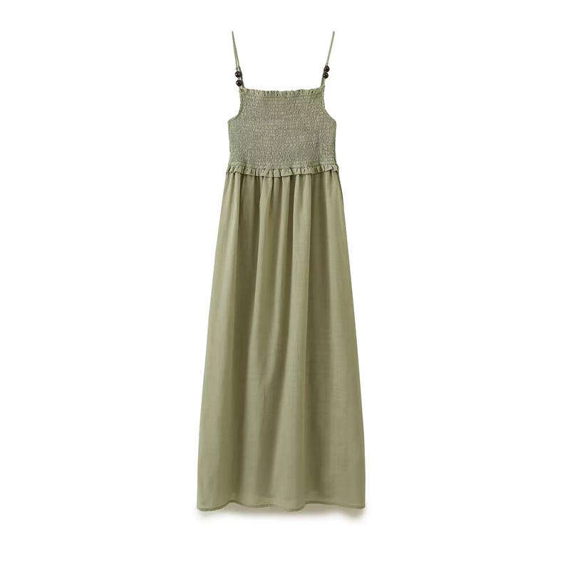 Vestido MIDI de moda para mujer, retro, de cintura alta