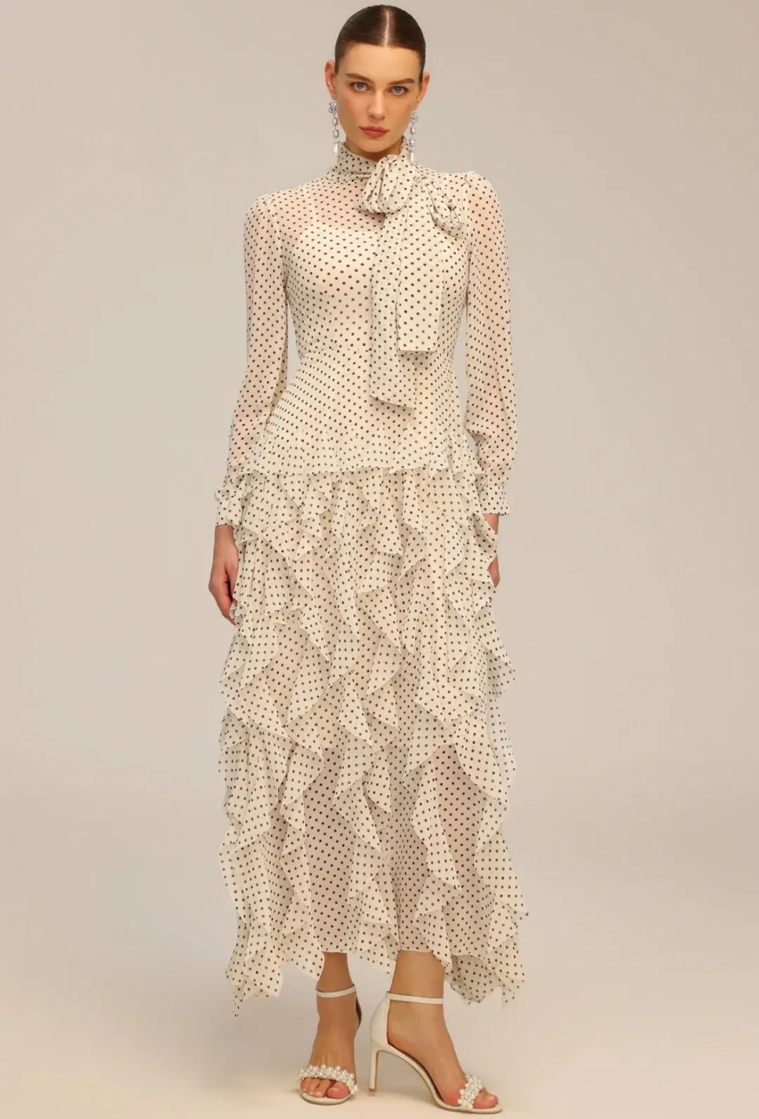 Falda escandalosa de estilo vintage francés para mujer, nueva falda con volantes y dobladillo irregular, vestido largo hecho a medida, diseño lujoso, vestido de fiesta para damas