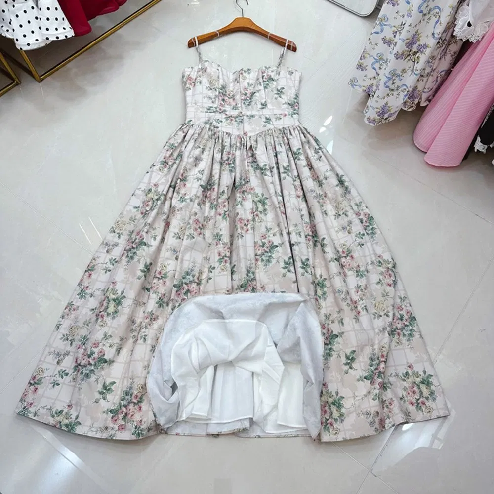 Vestido sexy nuevo impreso de verano elegante, vestido de alta calidad, ropa de boutique al por mayor, vestido de mujer