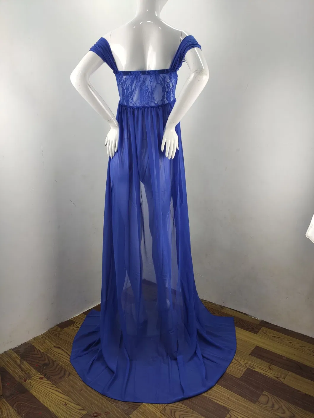 Vestido de maternidad color sólido premium