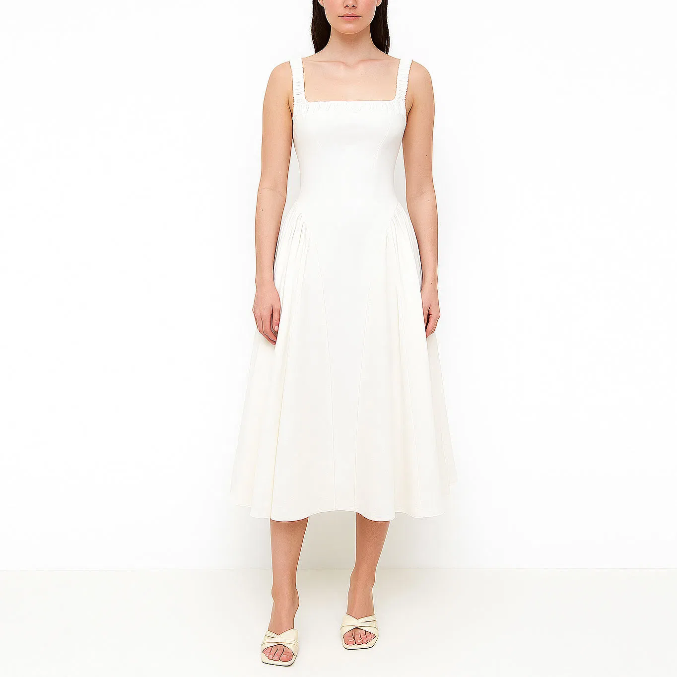 Vestido casual elegante hecho a medida para el uso diario de mujeres