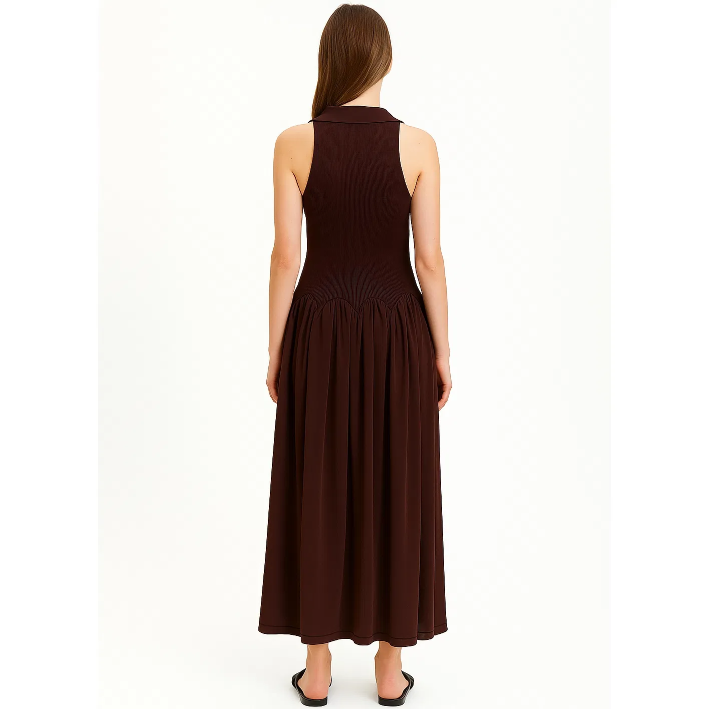 Vestido casual elegante hecho a medida para el uso diario de mujeres