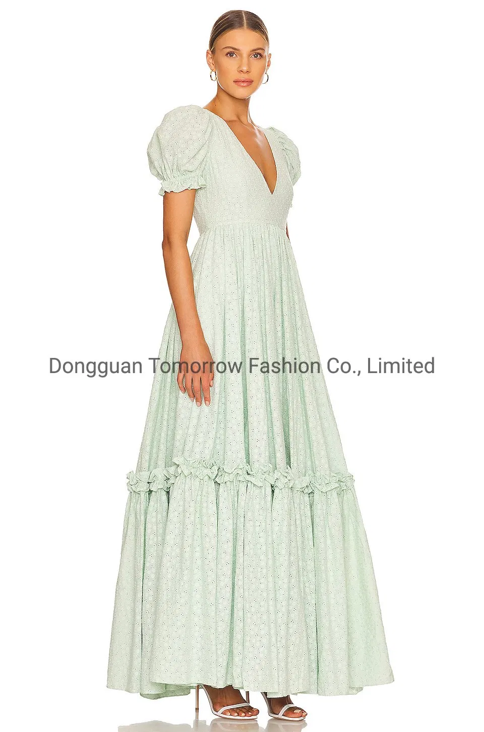 Vestido largo de boda personalizado de alta calidad