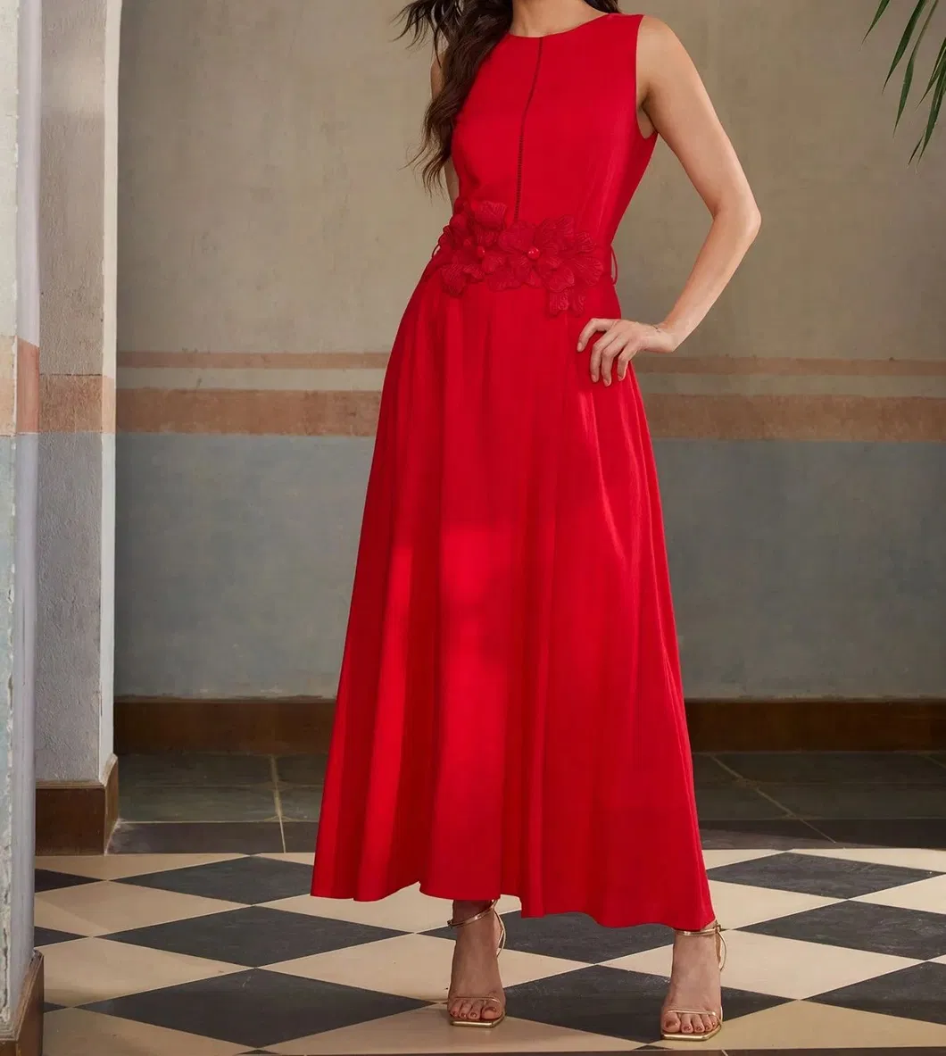 Diseño de espalda del vestido midi