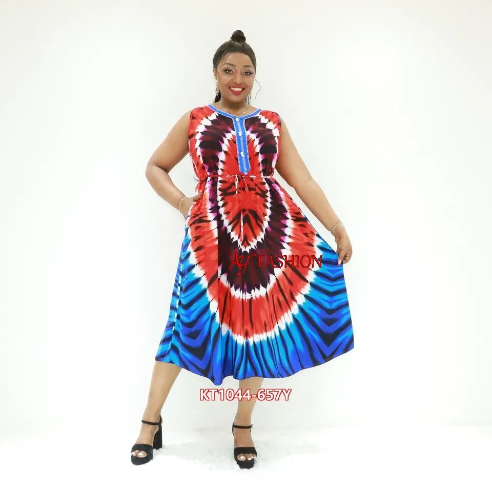 Mujeres Musulmanas Vestido Tasbeeh Ay Moda Kt1044-657y Vestimenta de Tanzania África Vestido Impreso