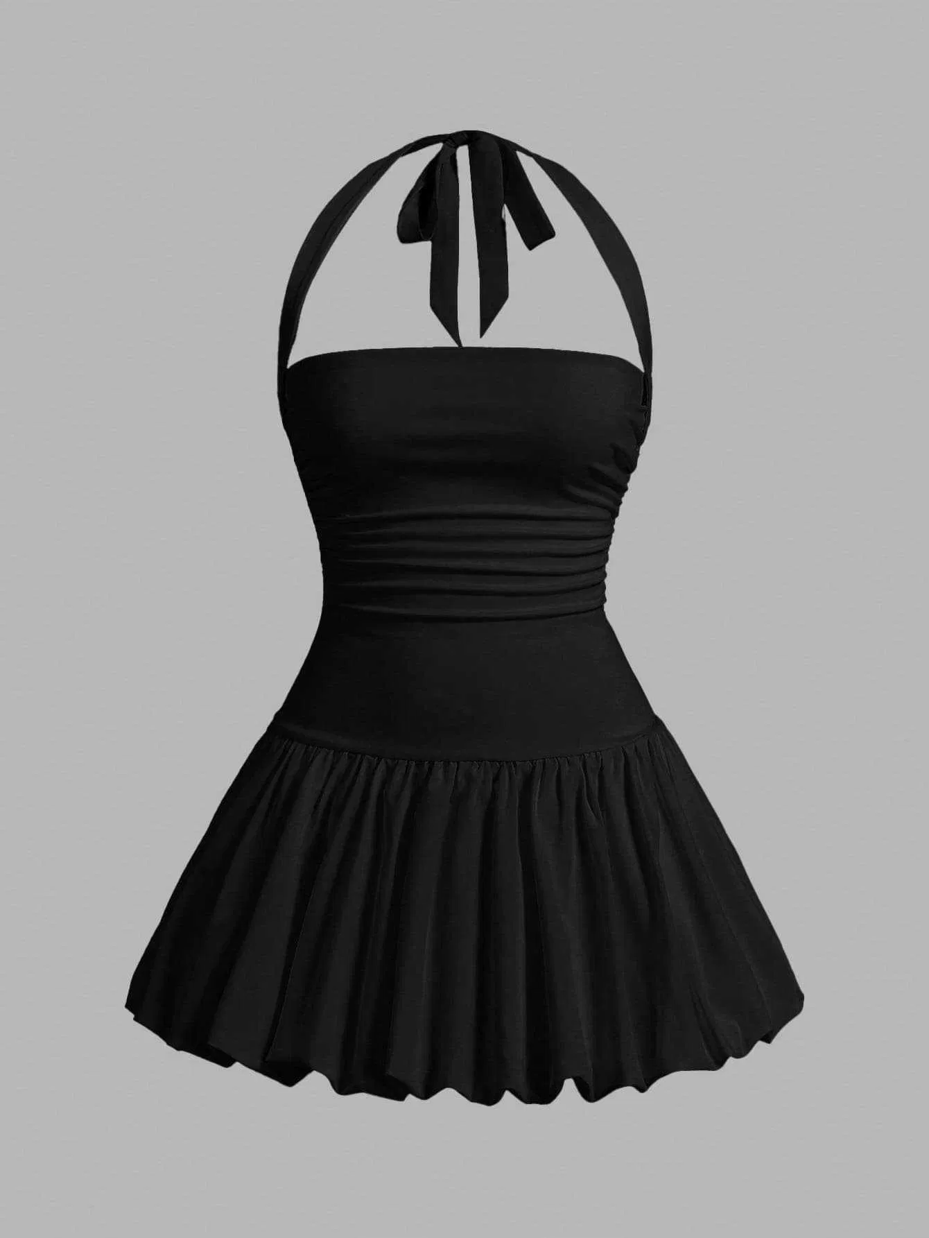 Vestido mini blanco de una sola manga con fruncidos - Vestido de cóctel y fiesta de verano sexy para vacaciones y discoteca