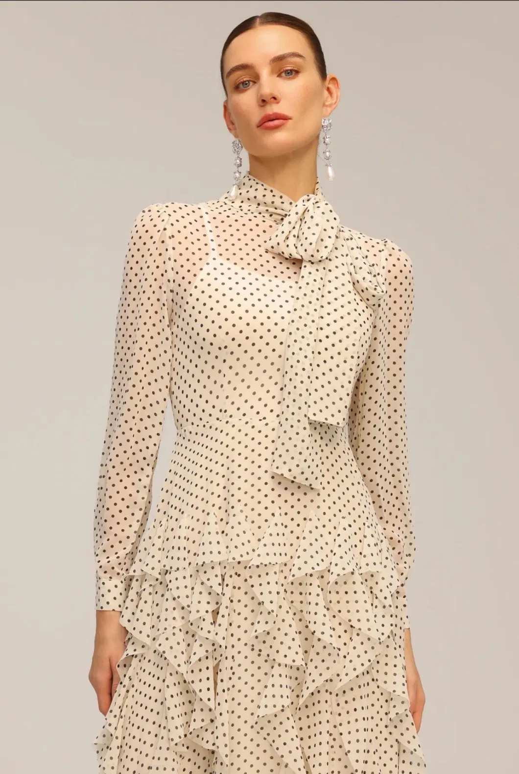 Falda escandalosa de estilo vintage francés para mujer, nueva falda con volantes y dobladillo irregular, vestido largo hecho a medida, diseño lujoso, vestido de fiesta para damas