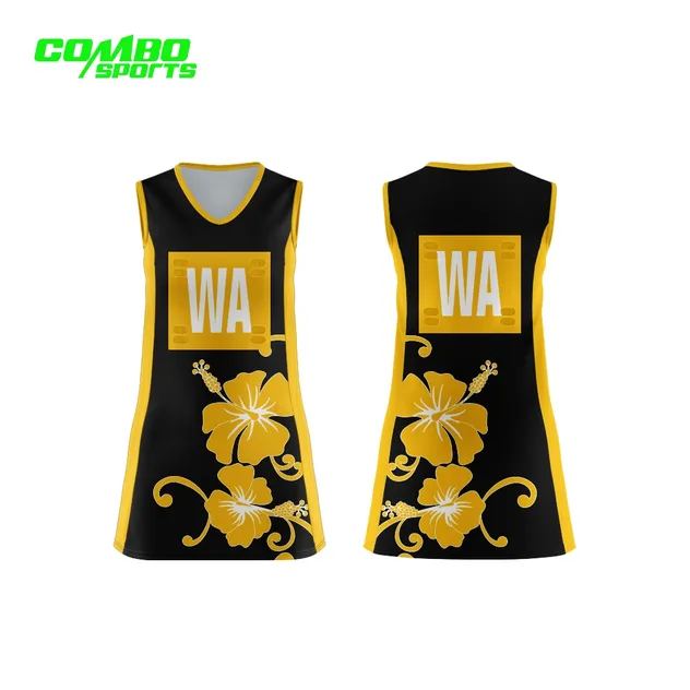 Vestido de netball personalizado