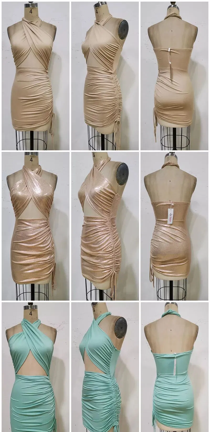 Vestidos de mujer personalizados al por mayor, ropa de fiesta sexy para la noche, moda, prendas de vestir, nuevo diseño de vestido para mujeres