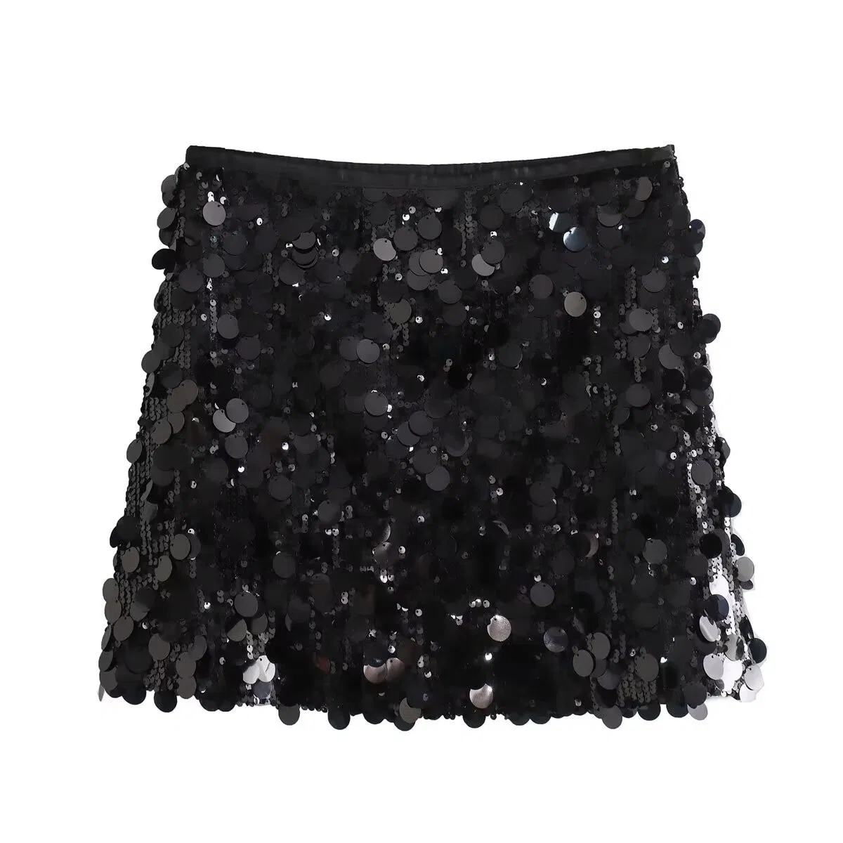 Falda mini de lentejuelas para mujeres, ropa de fiesta brillante, elegante estilo francés, falda de moda, vestido para mujeres, fábrica de personalización OEM ODM al por mayor