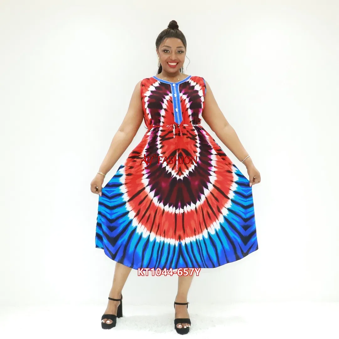 Mujeres Musulmanas Vestido Tasbeeh Ay Moda Kt1044-657y Vestimenta de Tanzania África Vestido Impreso