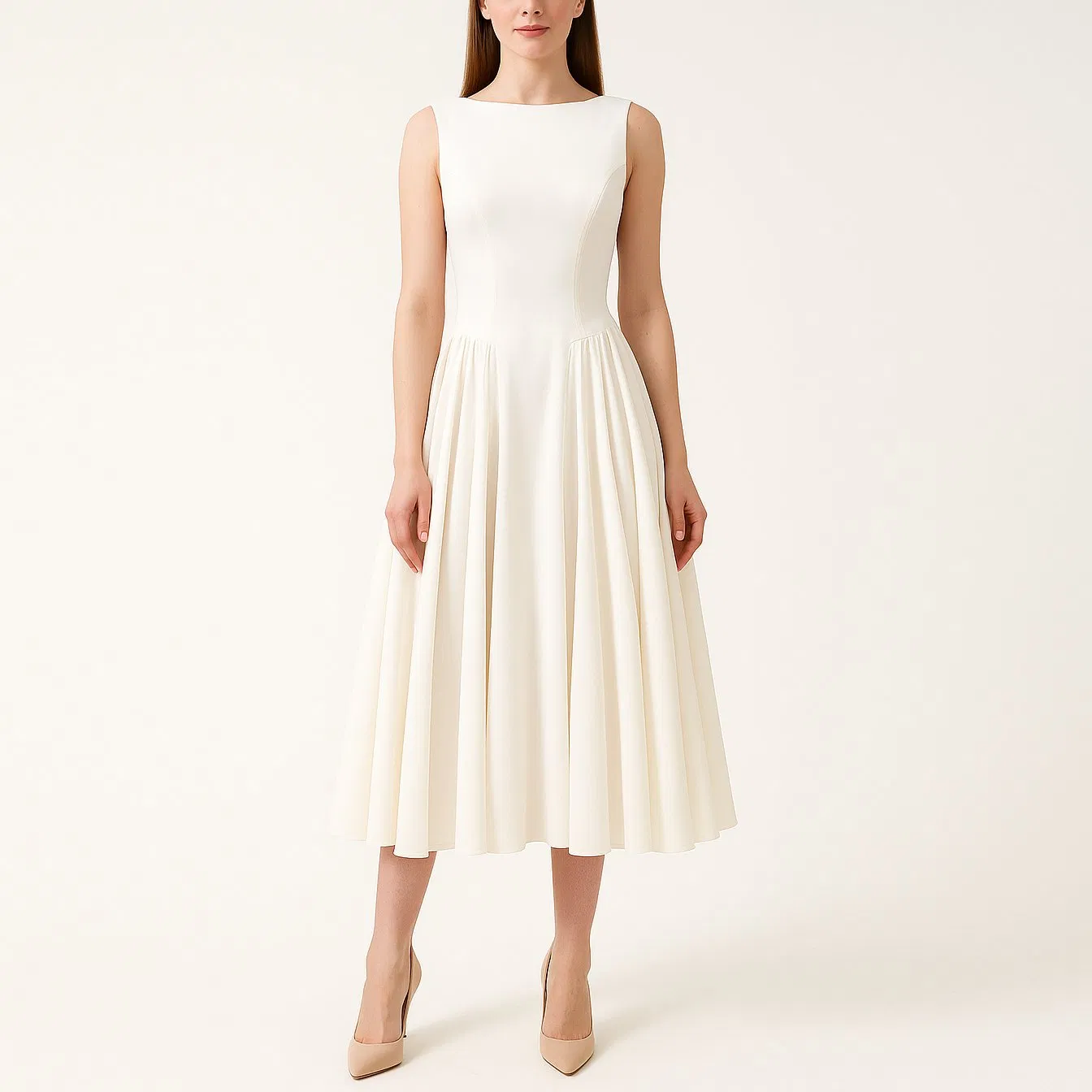 Vestido casual elegante hecho a medida para el uso diario de mujeres