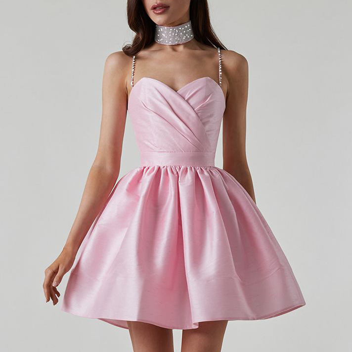 Vestido mini elegante de princesa para fiesta de noche para mujeres