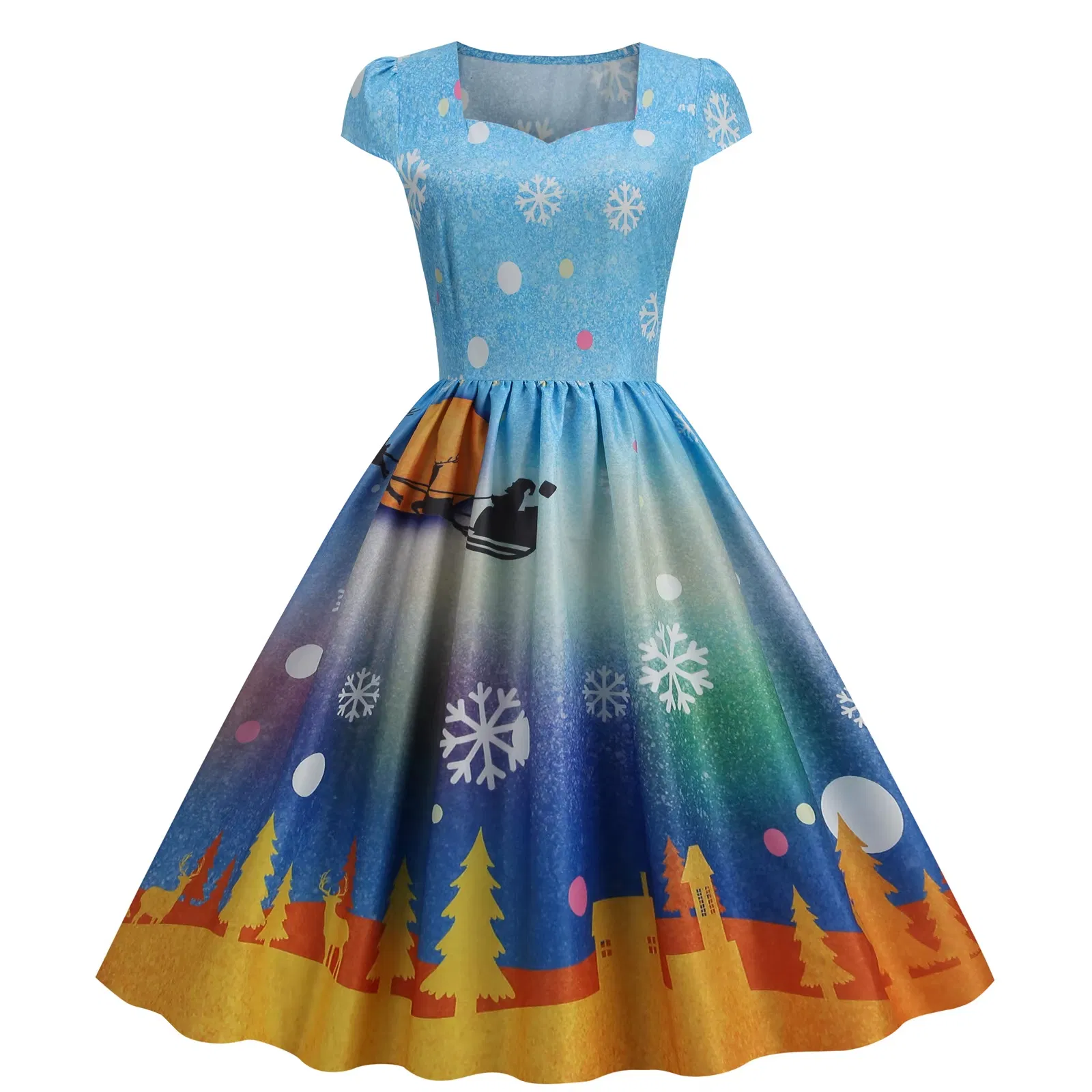 Detalle vestido de Navidad